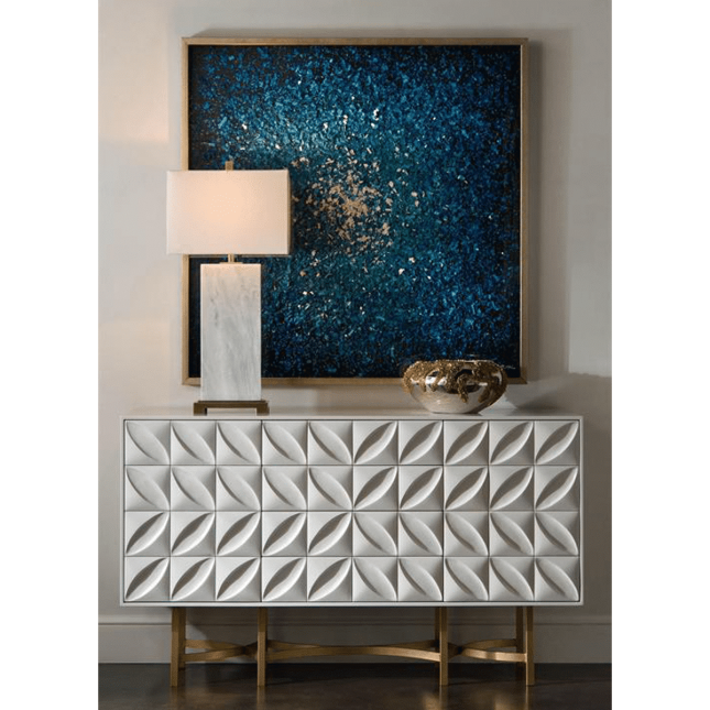 dining room ghost white credenza LS2
