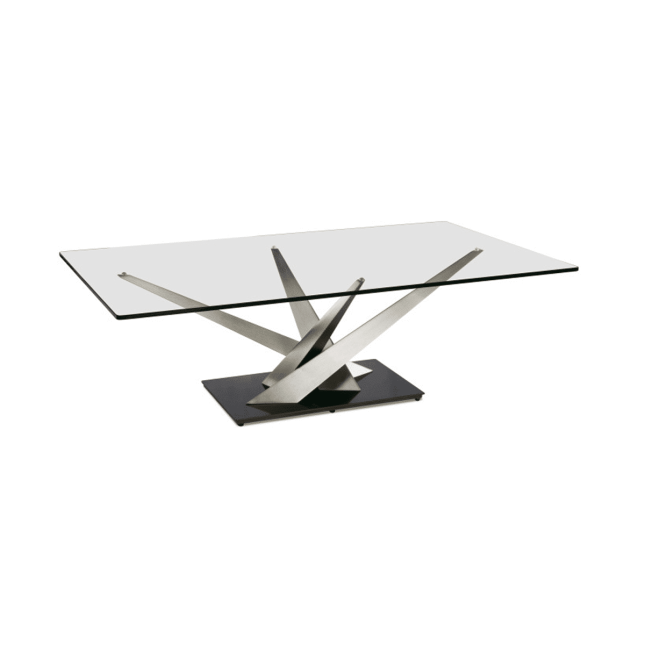 living room crystal rectangular coffee table 001
