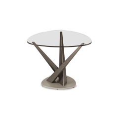 living room crystal soft triangle side table