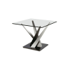 living room crystal square table