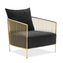 Bloor Accent Chair in Gold