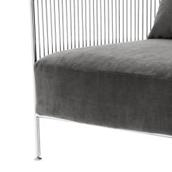 Bloor Accent Chair in Graphite Grey Details