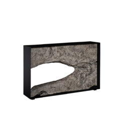 Framed ″ Console Table In Gray Stone – Variation