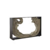 Framed ″ Console Table In Gray Stone – Variation
