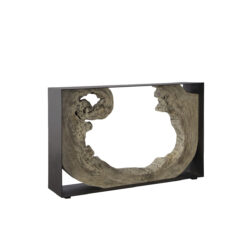 Framed ″ Console Table In Gray Stone – Variation