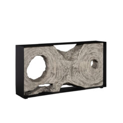 Framed ″ Console Table In Gray Stone – Variation