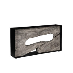 Framed ″ Console Table In Gray Stone – Variation