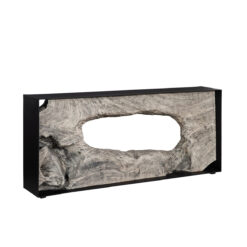 Framed ″ Console Table In Gray Stone – Variation
