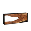 Framed Console Table In Natural Finish – Variation