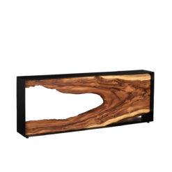 Framed Console Table In Natural Finish – Variation
