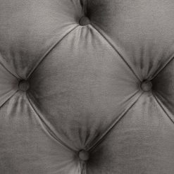 Hermitage Sofa in Grey Velvet Details