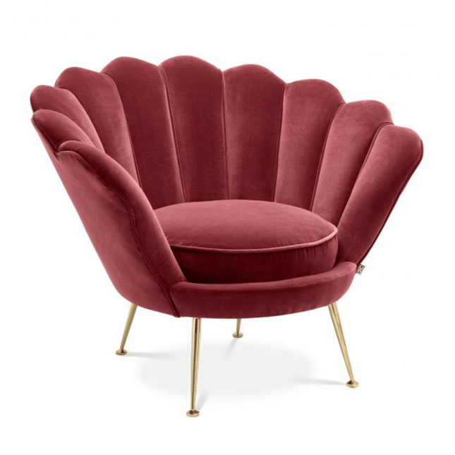 Melissa Accent Chair in Wine Red