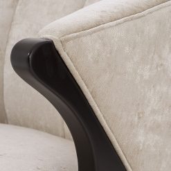 Rama Accent Chair in Mirage Off White Details