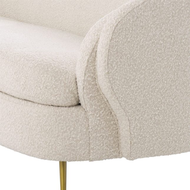 Velv Sofa in Boucle Cream Details
