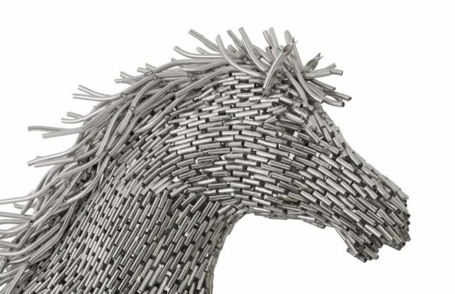 horse pipe sculpture running details Medium