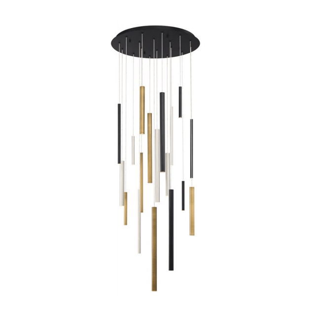 lighting inayra round chandelier multi color