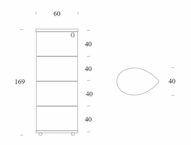 olivella cabinet dimensions in cm