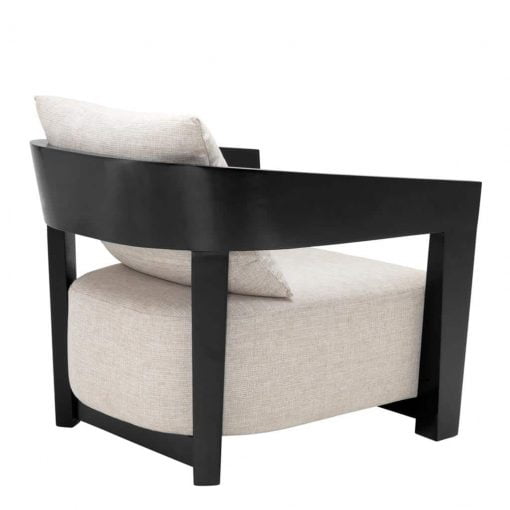 Bonaventure Chair with Black Wood Frame Back