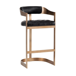 Beaumont Barstool gold 1