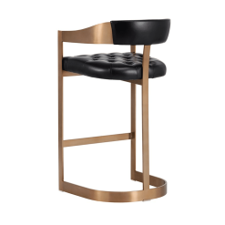 Beaumont Barstool gold back