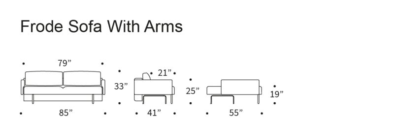 FRODE SOFA WITH ARMS US ICON
