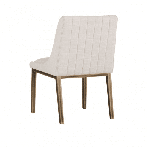 Halden Dining Chair Beige Linen back