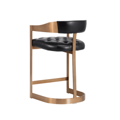 beaumont counter stool black and antique brass 002