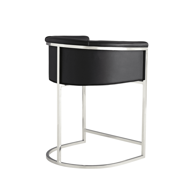 calvin counter stool black leather upholstery 001
