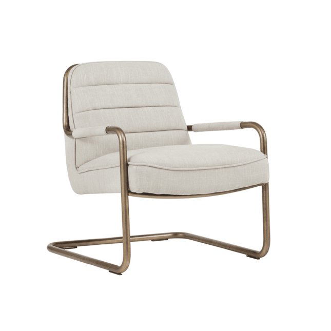 living room lincoln lounge chair beige