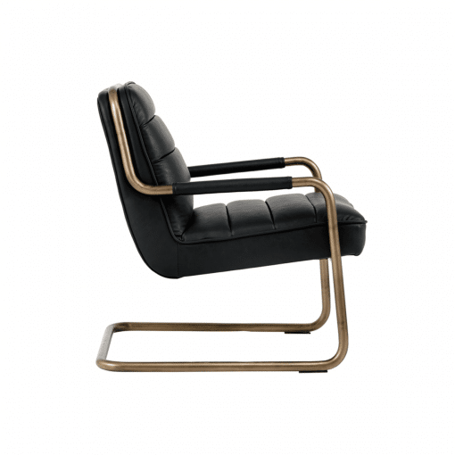living room lincoln lounge chair black 002