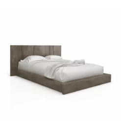 Silk Bed with Wood Finish