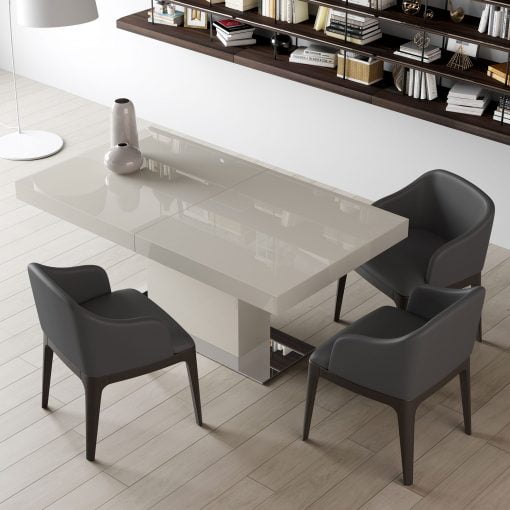 Astor Dining Table in Glossy Chateau Grey lifestyle 002