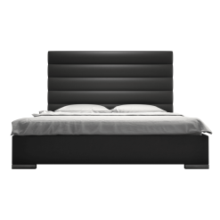 Prince Bed in Space Grey Eco Leather Front