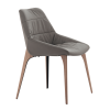 Rutgers Dining CHair in Deep Taupe Leather