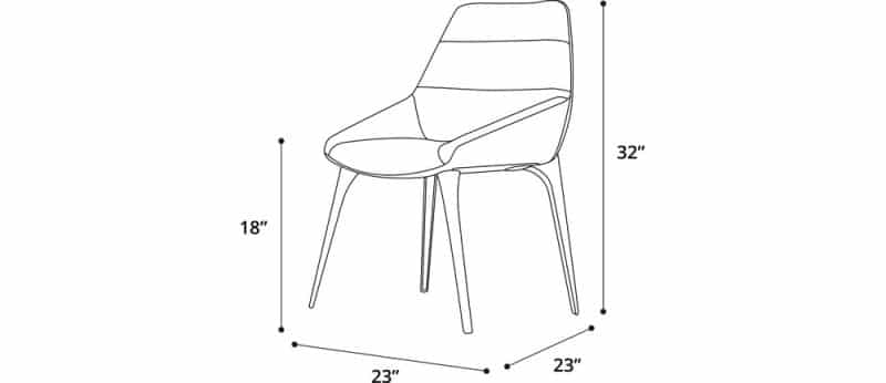 Rutgers Dining Chair Dimensions
