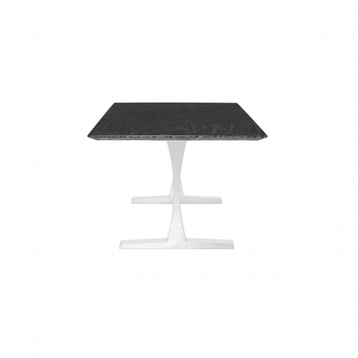 TOULOUSE DINING TABLE  BLACK WOOD VEIN SILVER