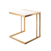 living room ethan side table white and gold