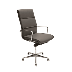 lucia high back office chair grey
