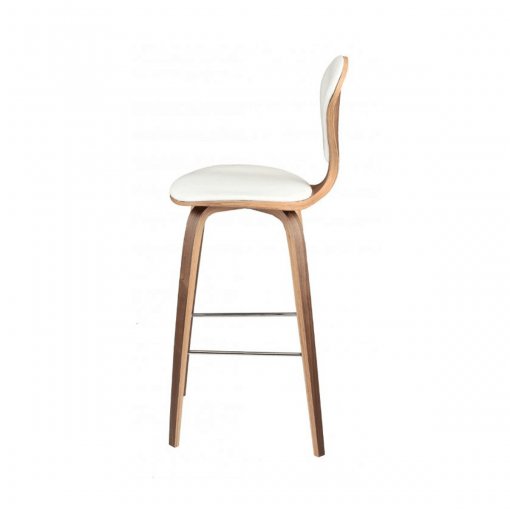 satine bar stool white leather 002