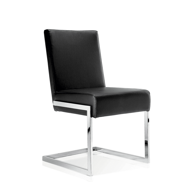 dining room abby chair black leatherette