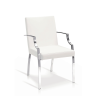 dining room ellen chair white leatherette