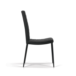 dining room hazel chair black fabric 002