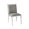 dining room valor chair grey velvet