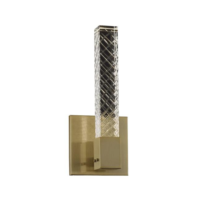 lighting apollo 1 light wall sconce brushed champagne gold