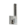 lighting apollo 1 light wall sconce brushed chrome
