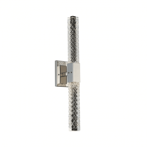 lighting apollo 2 light wall sconce brushed chrome