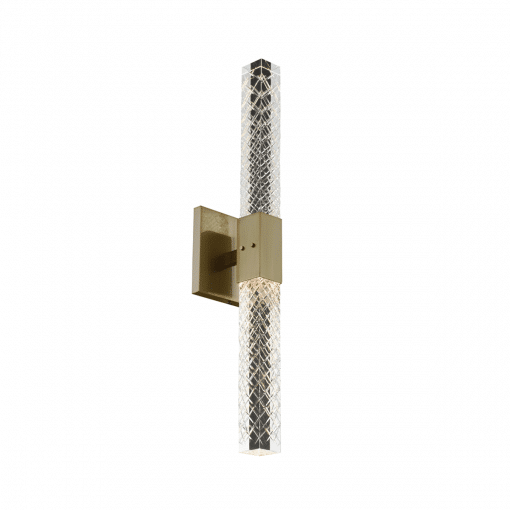 lighting apollo 2 light wall sconce brushed champagne gold