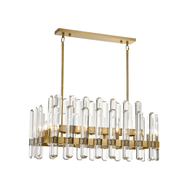 lighting buisine 36 inch chandelier brass