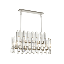 lighting clarion 36 inch chandelier polished nickel