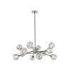 lighting parisian 35 inch chandelier nickel